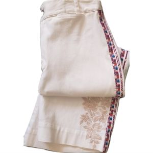 Johnny Was Embroidery Workshop Crop Full Leg Pant